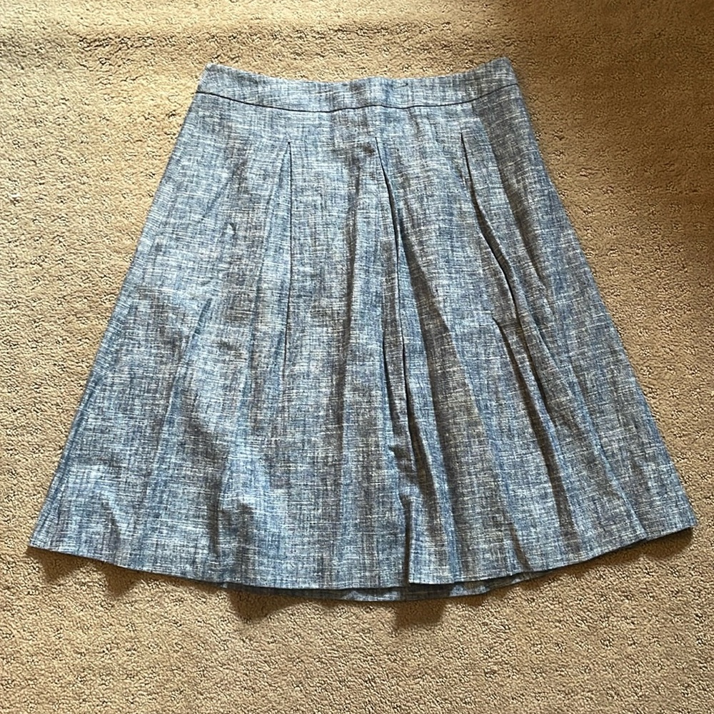 Talbots Navy Blue Lined Skirt Size 6